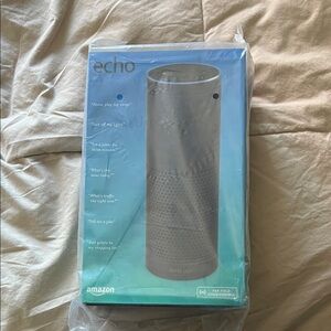 Amazon Echo Voice-Controlled Speaker - Silver